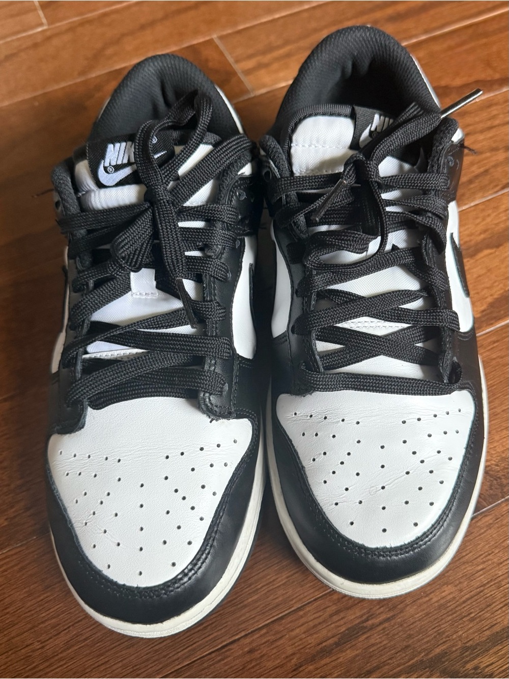 Nike Black and White Dunk Low Sneakers size us 8 women’s - Picture 2 of 10